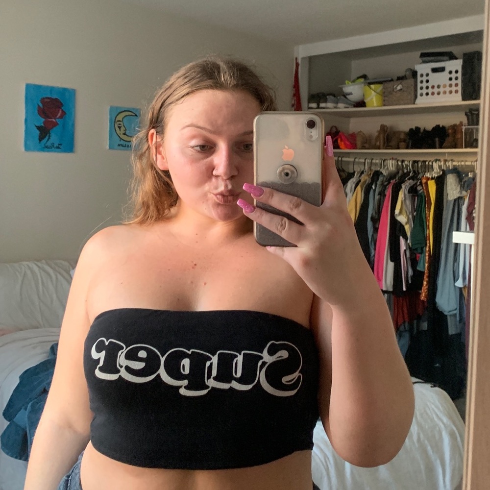 Black tube top